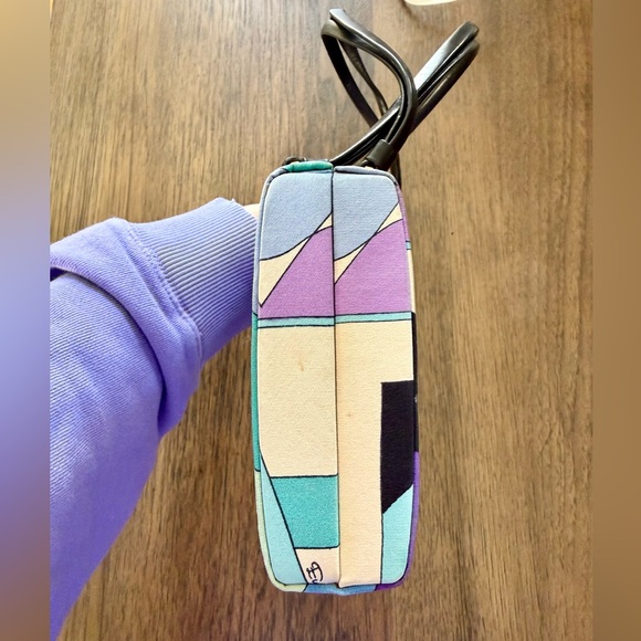 Vintage Emilio Pucci Top Handle Bag – Iconic Geometric Print - Picture 4 of 8